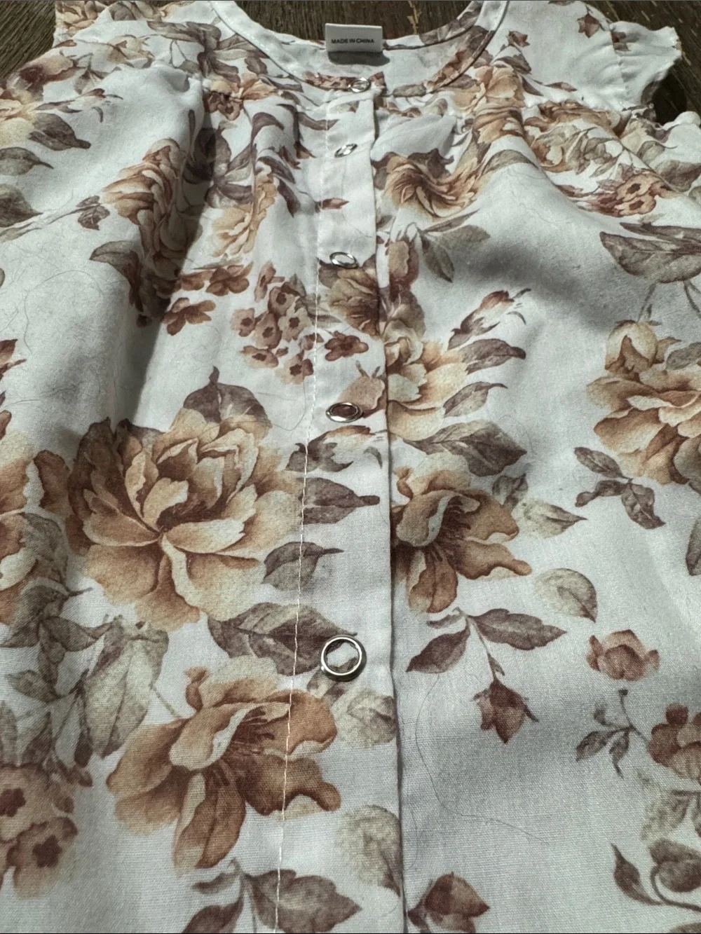PatPat 9-12M Vintage Floral Bubble Romper | Cottagecore Baby Girl